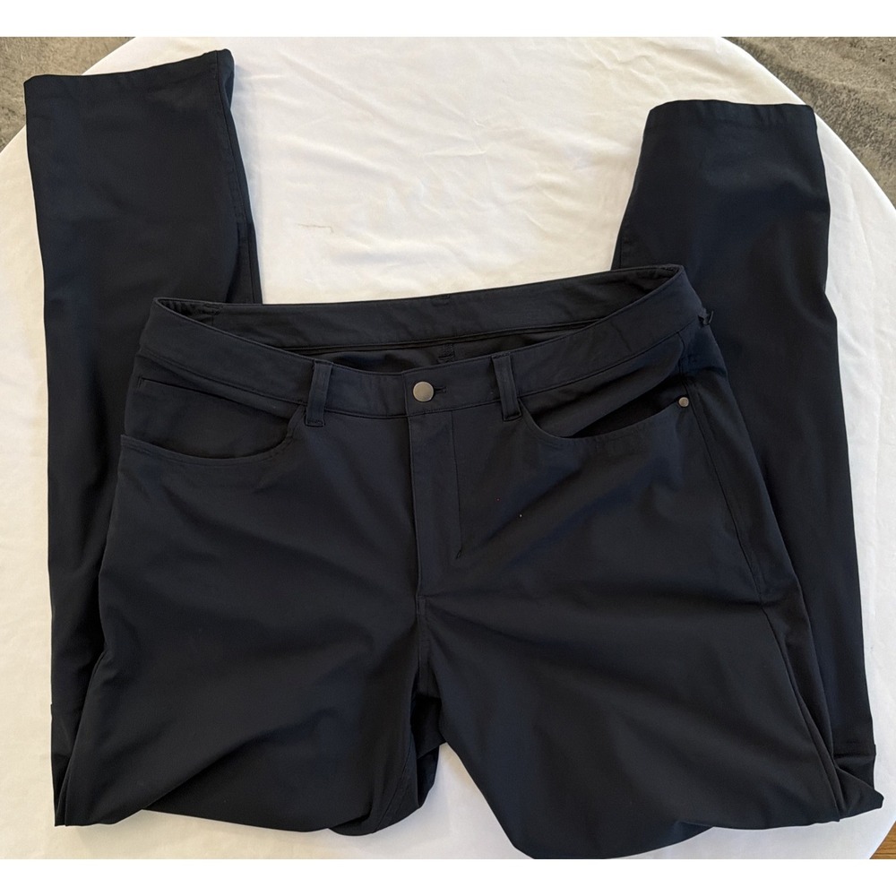 Lululemon Pant Men Navy 34x32 ABC Classic Fit 5 Pocket Trouser Chino Warpstreme